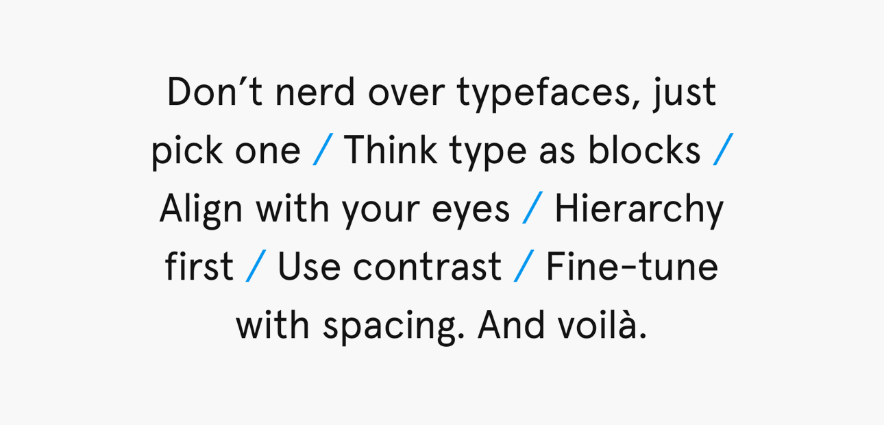 Screenshot der Website »A Five Minutes Guide To Better Typography«